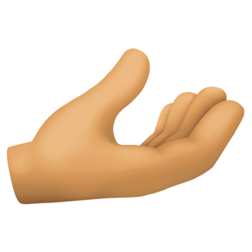 Palma Da Mão Virada Para Cima: Pele Morena para Facebook 16.0