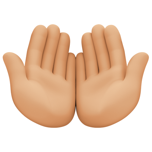 Palmas Unidas Para Cima: Pele Morena Clara para Facebook 16.0
