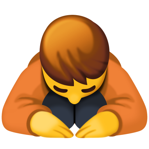 Людина кланяється для Facebook 16.0