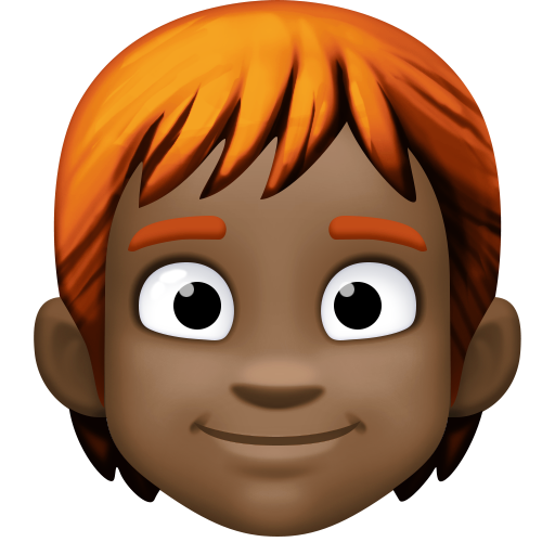 Pessoa: Pele Escura, Cabelo Vermelho para Facebook 16.0