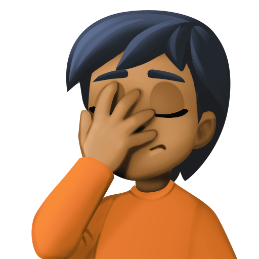 Pessoa Decepcionada: Pele Morena Escura para Facebook 16.0