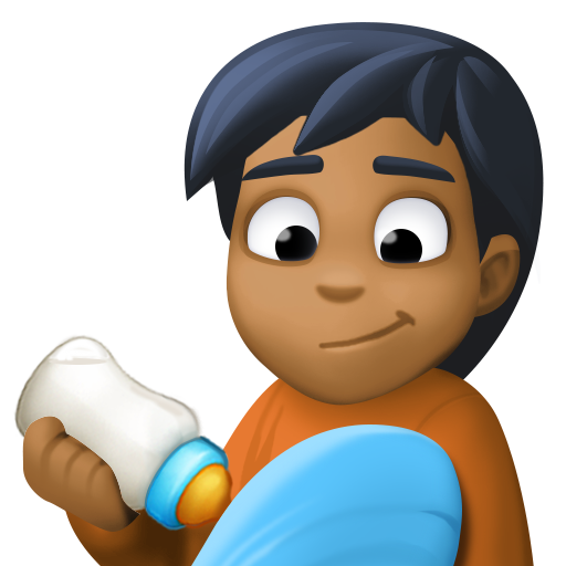 Pessoa Alimentando Bebê: Pele Morena Escura para Facebook 16.0