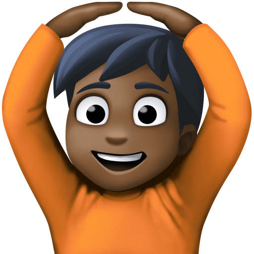 Pessoa Fazendo Gesto De “Ok”: Pele Escura para Facebook 16.0