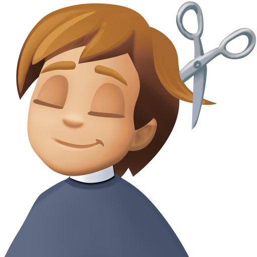 Pessoa Cortando O Cabelo: Pele Morena Clara para Facebook 16.0