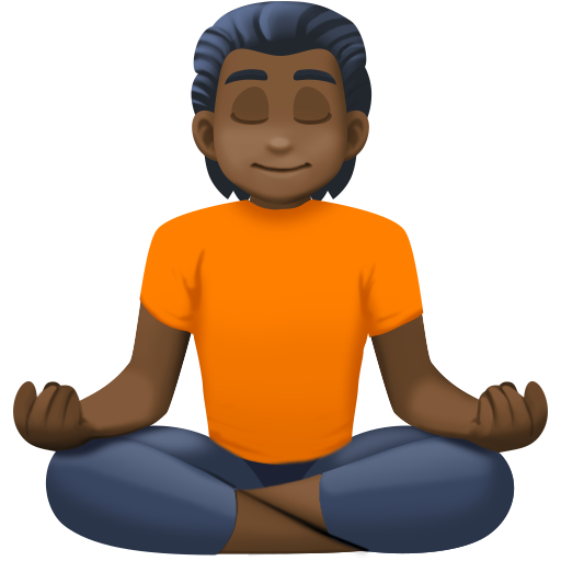 Pessoa Na Posição De Lótus: Pele Escura para Facebook 16.0