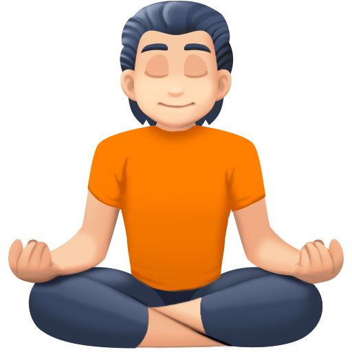 Pessoa Na Posição De Lótus: Pele Clara para Facebook 16.0