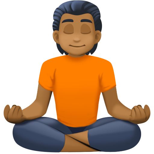 Людина в позі лотоса: темний тон шкіри для Facebook 16.0