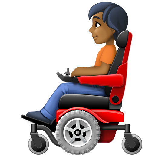 Pessoa Em Cadeira De Rodas Motorizada: Pele Morena Escura para Facebook 16.0