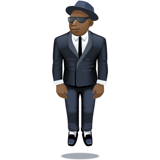 Pessoa De Terno Levitando: Pele Escura para Facebook 16.0
