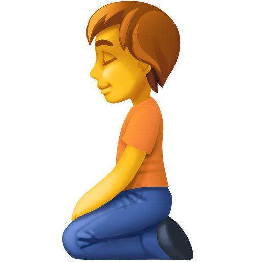 Pessoa Ajoelhando para Facebook 16.0