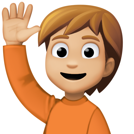 Pessoa Levantando A Mão: Pele Morena Clara para Facebook 16.0