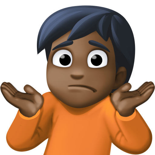 Pessoa Dando De Ombros: Pele Escura para Facebook 16.0