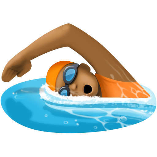 Pessoa Nadando: Pele Morena Escura para Facebook 16.0