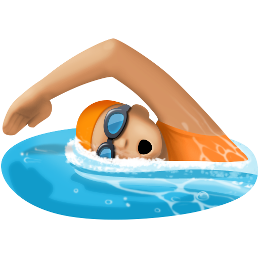 Pessoa Nadando: Pele Morena Clara para Facebook 16.0