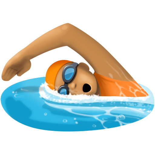 Плавання: середній тон шкіри для Facebook 16.0