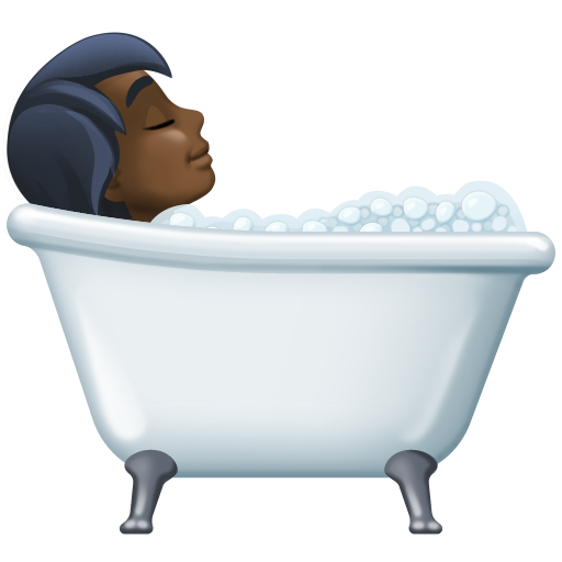 Pessoa Tomando Banho: Pele Escura para Facebook 16.0
