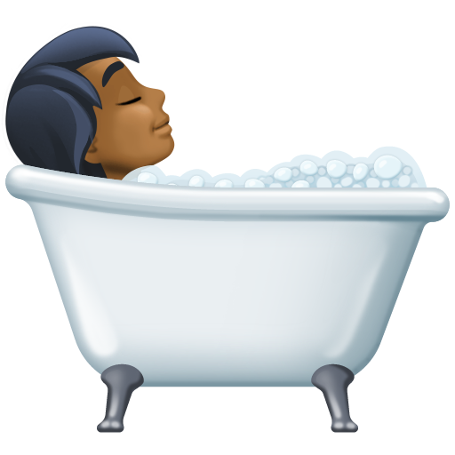 Pessoa Tomando Banho: Pele Morena Escura para Facebook 16.0