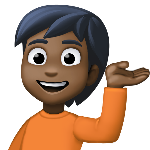 Pessoa Com A Palma Virada Para Cima: Pele Escura para Facebook 16.0