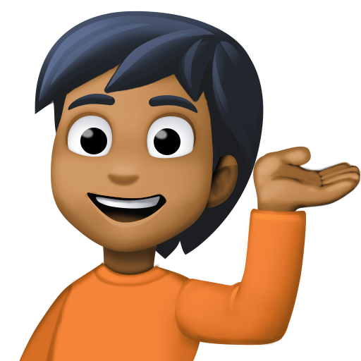 Pessoa Com A Palma Virada Para Cima: Pele Morena Escura para Facebook 16.0