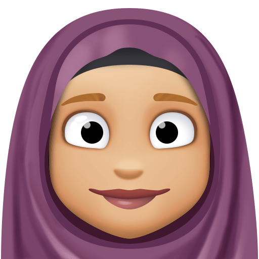 Mulher com véu de cabeça: Tom de Pele Medium-Light para Facebook 16.0