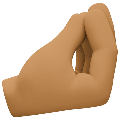 Dedos Comprimidos: Pele Morena Escura para Facebook 16.0