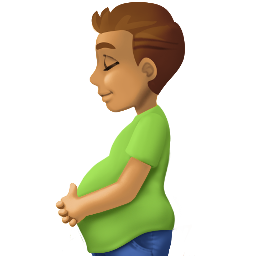 Вагітний чоловік: середній тон шкіри для Facebook 16.0