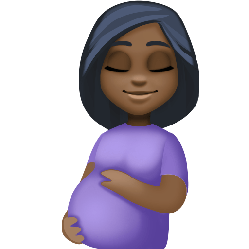 Mulher grávida: Tom de Pele Escura para Facebook 16.0