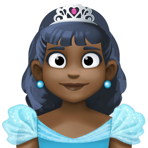 Принцеса: дуже темний тон шкіри для Facebook 16.0