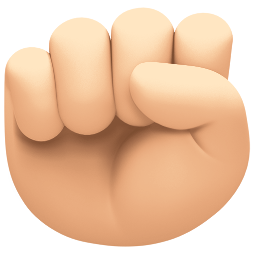 Punho Levantado: Pele Clara para Facebook 16.0