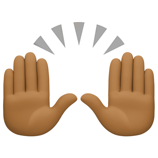 Mãos Para Cima: Pele Morena Escura para Facebook 16.0