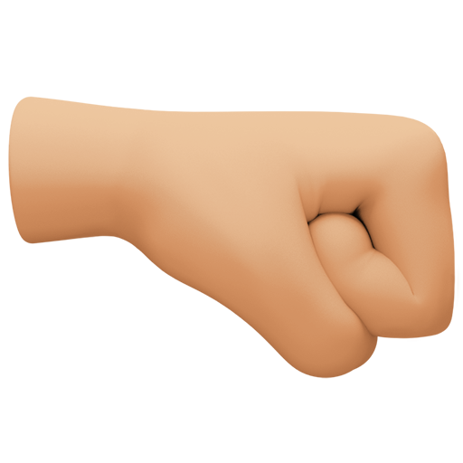 Punho Direito: Pele Morena Clara para Facebook 16.0