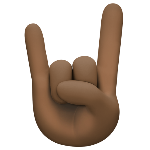 Saudação Do Rock: Pele Escura para Facebook 16.0