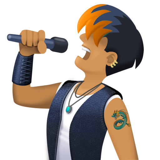 Співак: середній тон шкіри для Facebook 16.0