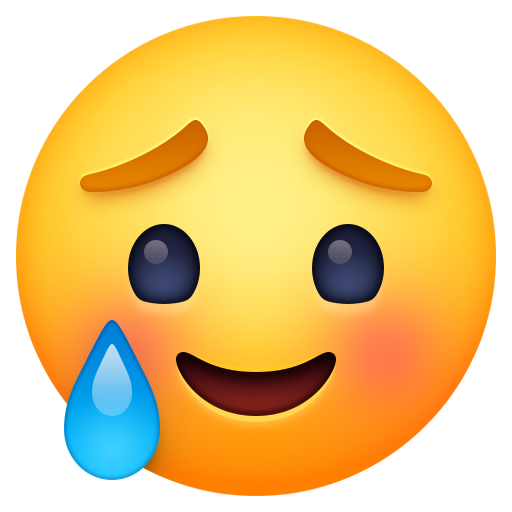 Rosto Sorridente Com Lágrima para Facebook 16.0