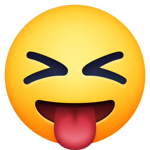 Rosto Com Olhos Semicerrados E Língua Para Fora para Facebook 16.0