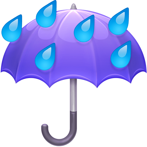 Umbrella with Rain Drops for Facebook 16.0