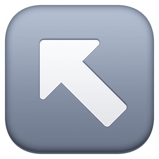 Seta Para Cima E Para A Esquerda para Facebook 16.0