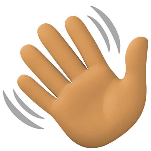 Махає рукою: середній тон шкіри для Facebook 16.0