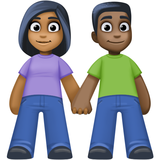 Mulher And Homem Holding Hands: Pele Morena Escura, Pele Escura para Facebook 16.0