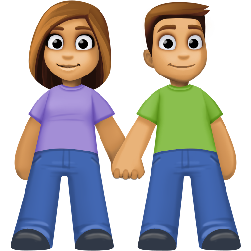 Mãos de Mulher e Homem: Tom de Pele Médio para Facebook 16.0