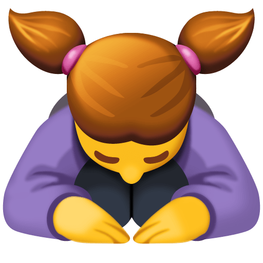 सर झुकाती महिला Facebook 16.0 के लिए