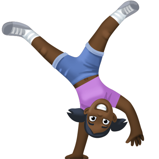 Mulher Fazendo Estrela: Pele Escura para Facebook 16.0