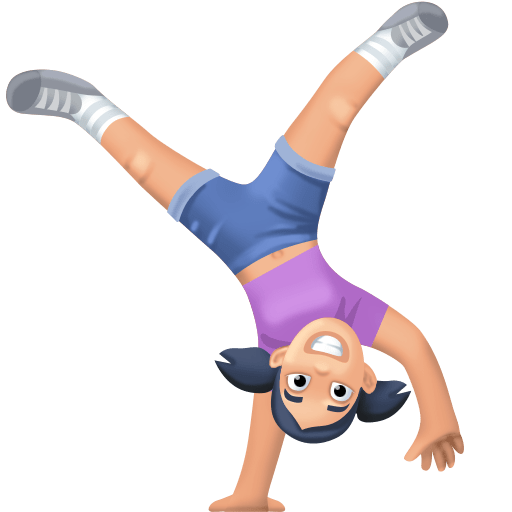 Жінка-акробат: дуже світлий тон шкіри для Facebook 16.0