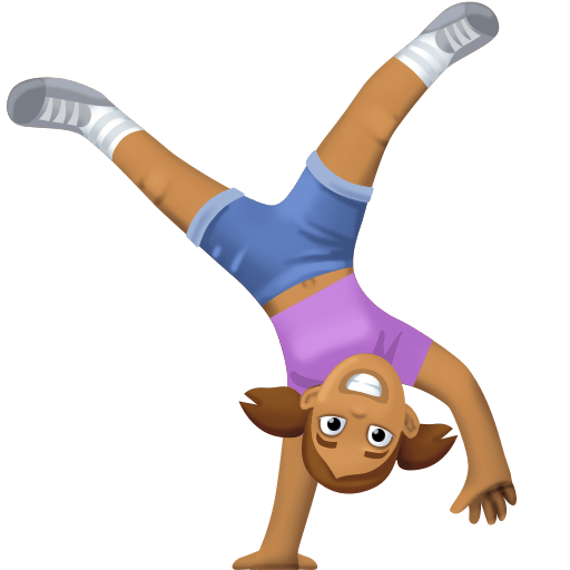 Жінка-акробат: середній тон шкіри для Facebook 16.0