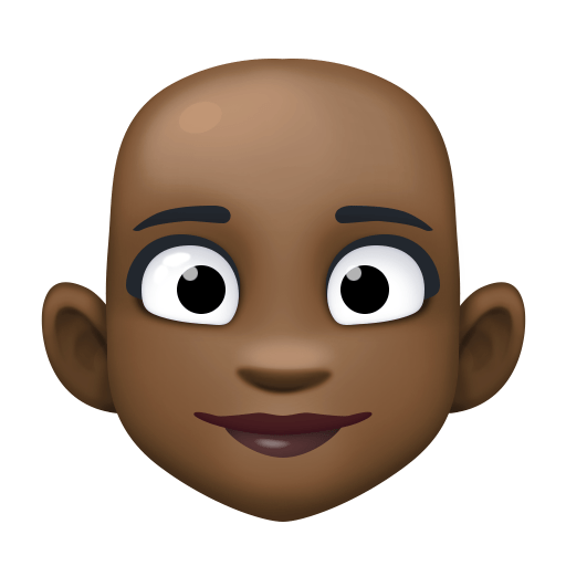 Жінка: дуже темний тон шкіри без волосся для Facebook 16.0