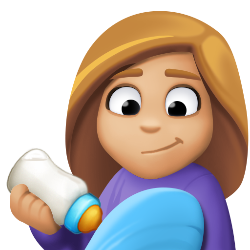 Кормящая женщина: светлый тон кожи для Facebook 16.0