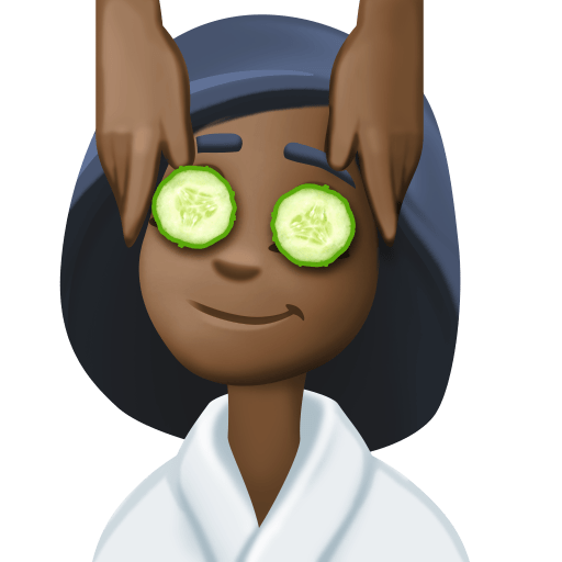 Mulher Recebendo Massagem Facial: Pele Escura para Facebook 16.0