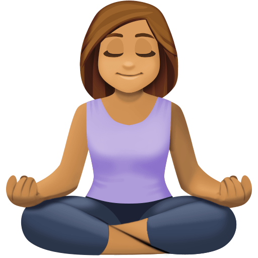 Mulher Na Posição De Lótus: Pele Morena para Facebook 16.0