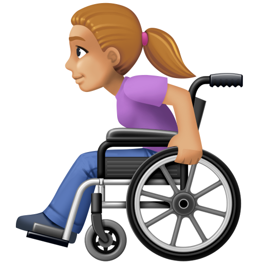 Mulher Em Cadeira De Rodas Manual: Pele Morena Clara para Facebook 16.0