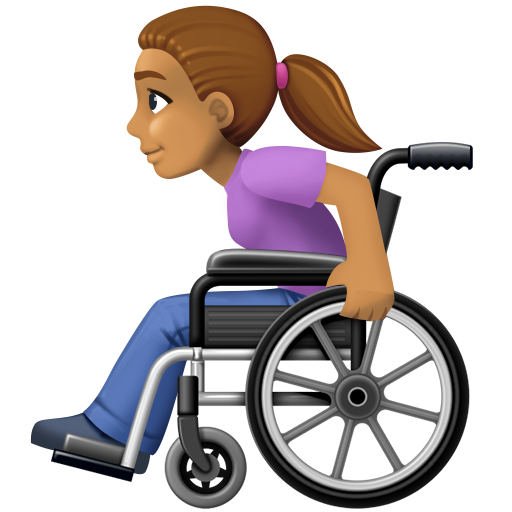 Mulher Em Cadeira De Rodas Manual: Pele Morena para Facebook 16.0